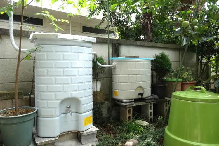 中古　雨水タンク（200㍑✕２） 雨水タンク シンプルタンク200L | 雨水利用,雨水タンク | 雨水利用と