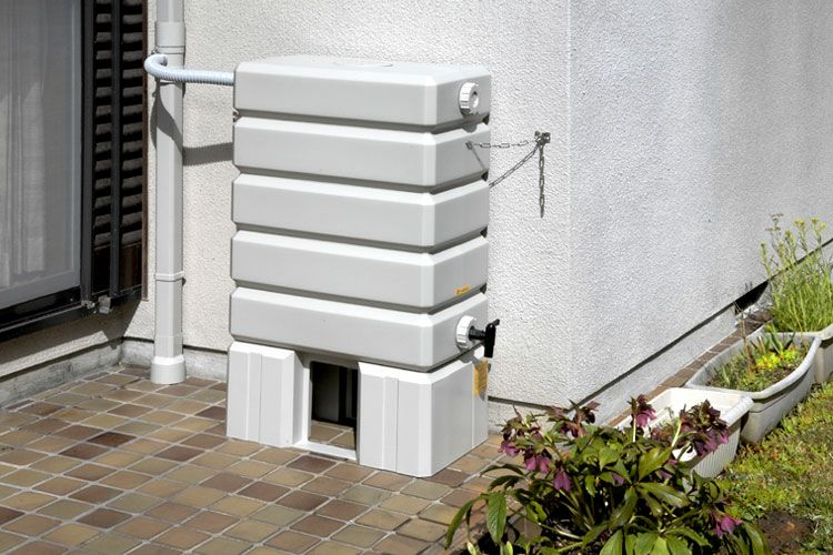 雨水タンク】 タキロンシーアイ製 アメマルシェ120リットル 架台一体型
