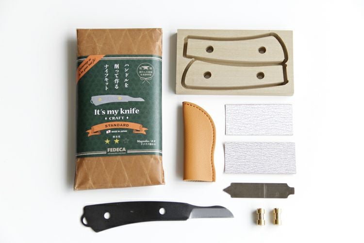 FEDECA フェデカ ナイフ 自作小刀キット (ホオノキ) M-102B-S
