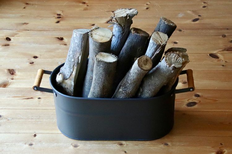 薪入れ アラスメタル社 オーバルウッドストッカー 小 AM132 | TOKILABO