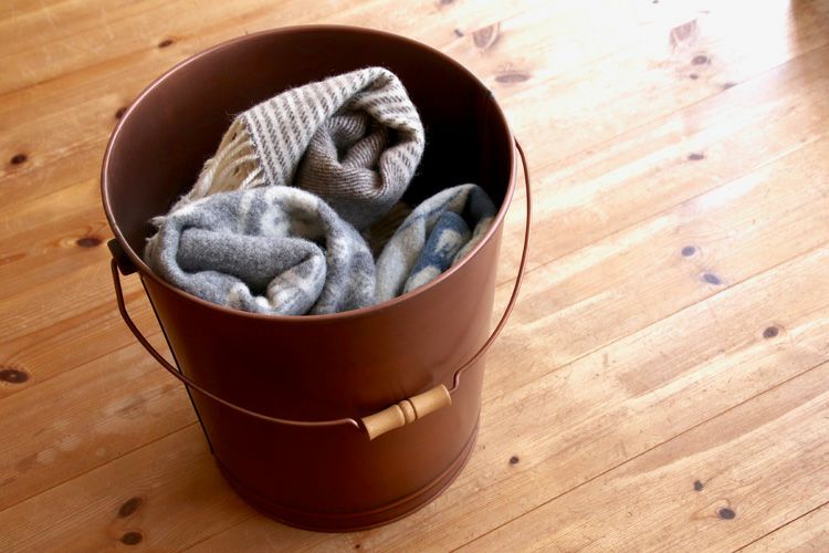 薪入れ アラスメタル アンティークアッシュコンテナ (大） | TOKILABO