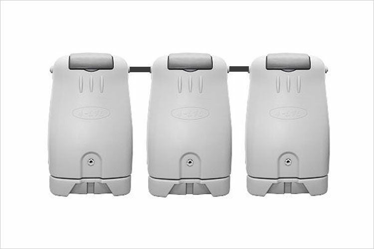雨水タンク】コダマ樹脂工業製 ホームダムトリプル750リットル グレー