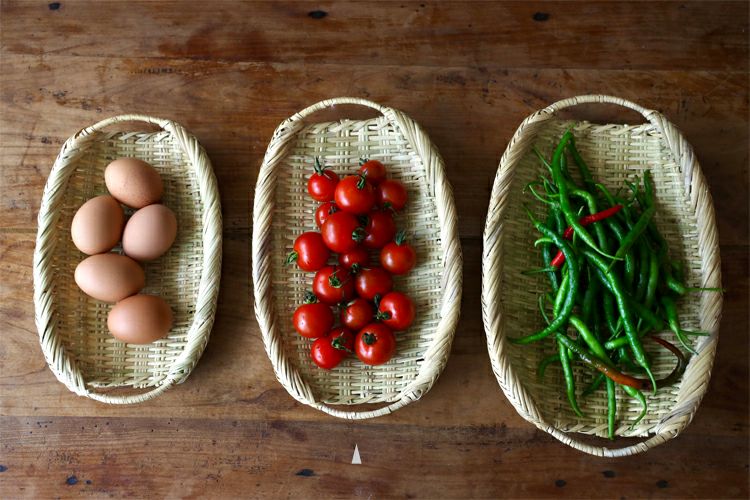 松野屋 持ち手付き篠竹ざる 中 | TOKILABOトキラボ