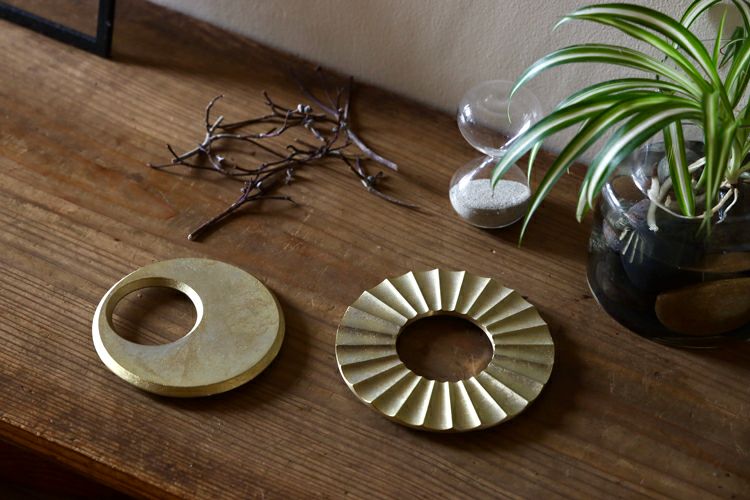 FUTAGAMI 真鍮なべしき / 月 太陽 | TOKILABOトキラボ