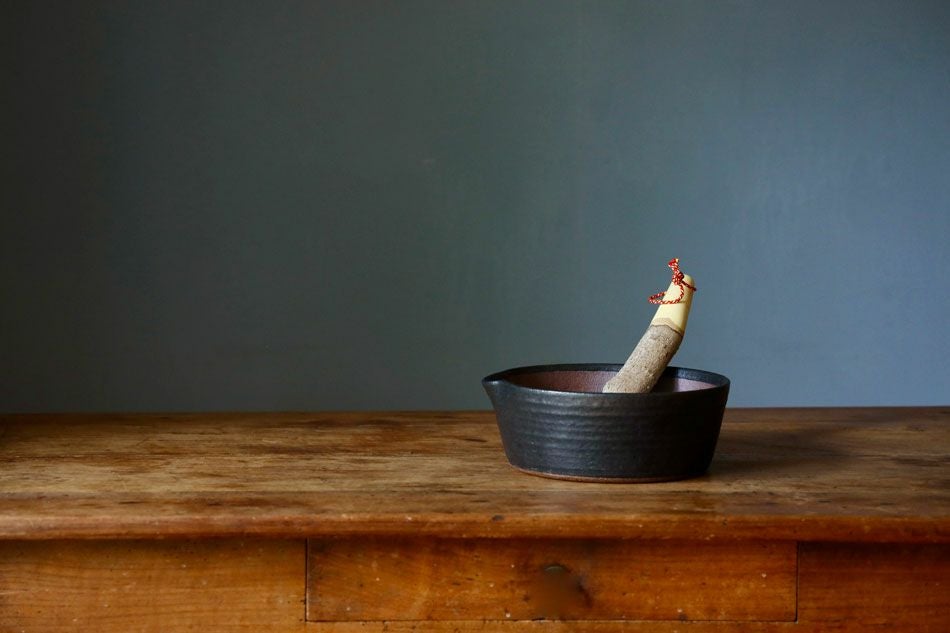 萬古焼 櫛目のないすり鉢 L | TOKILABOトキラボ