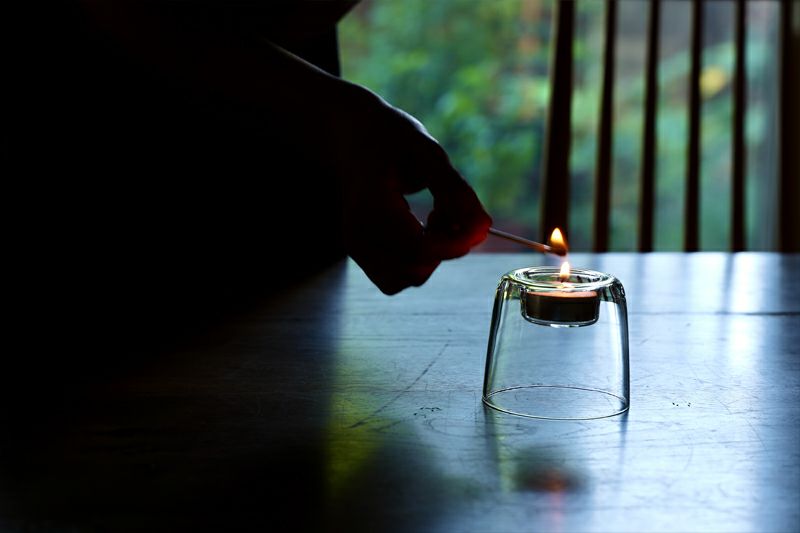 Glass Candle Holder 70mm / 深澤直人design | TOKILABOトキラボ