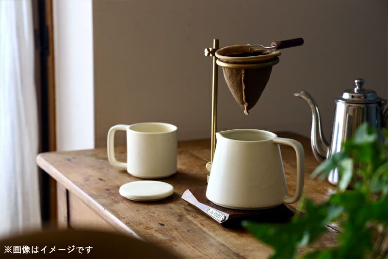 KISSACO 双重（ふたえ）陶器 ジャグ / 竹の茶こし付き | TOKILABOトキラボ